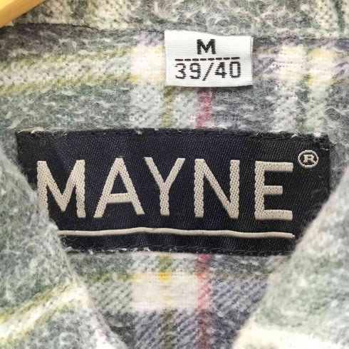 MAYNE タータン チェック プリント ネル シャツ プリネル メンズ import:M