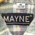 MAYNE タータン チェック プリント ネル シャツ プリネル メンズ import:M