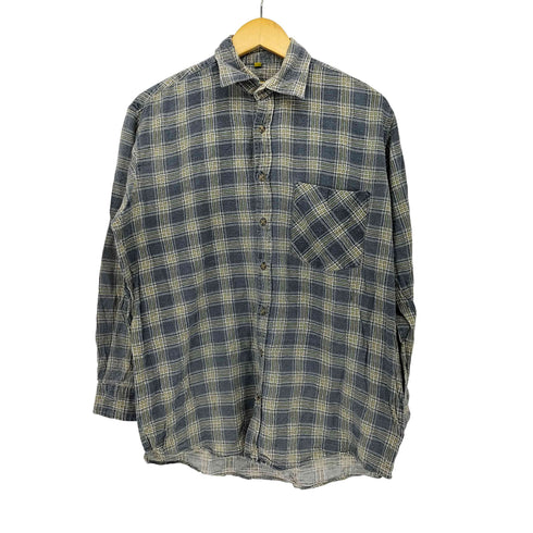 WORKER PROFI COMPANY チェック プリント ネル シャツ プリネル メンズ import:M