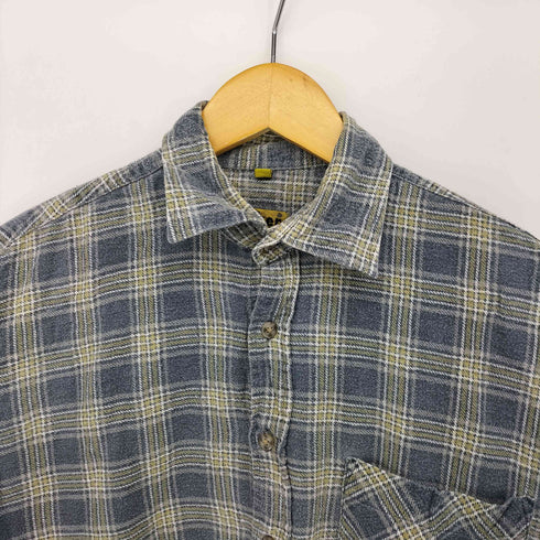 WORKER PROFI COMPANY チェック プリント ネル シャツ プリネル メンズ import:M