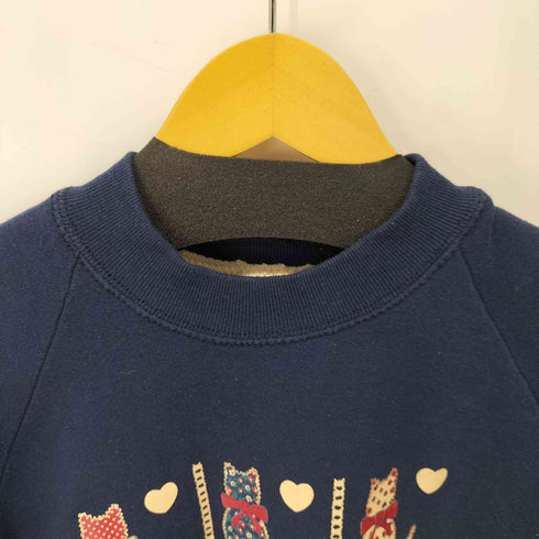 フルーツオブザルーム FRUIT OF THE LOOM USA製 1991コピーライト 猫プリント スウェット メンズ import:L