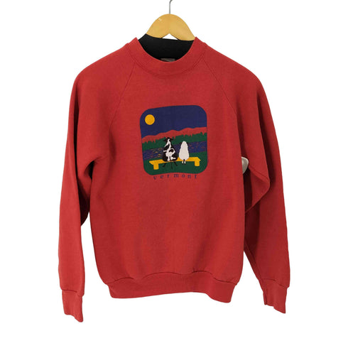 フルーツオブザルーム FRUIT OF THE LOOM USA製 vermont フロントプリント スウェット レディース import:M