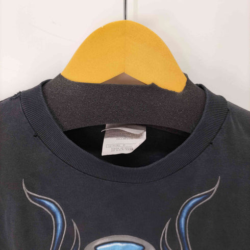 ナイキ NIKE Y2K HOOP ファイヤーパターン フロントプリント ロングスリーブTシャツ レディース import:L