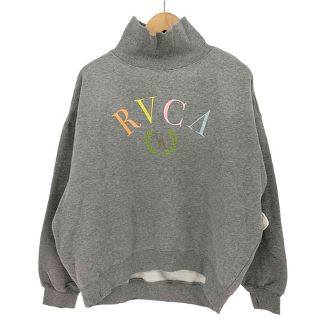 ルーカ RVCA ムラサキスポーツ 別注 カレッジ ロゴ タートル ネック オーバーサイズ スウェット レディース import:L