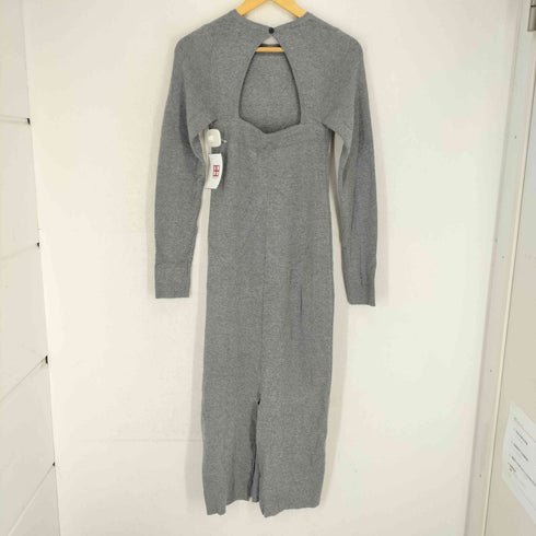 leimn バックオープンニットワンピース レディース F