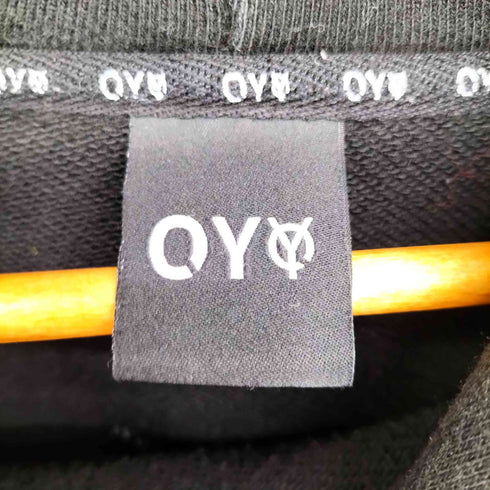 オーワイ OY モーションロゴ プリント バックジップ ヘヴィオンス プルオーバー スウェット パーカー メンズ import:XXL