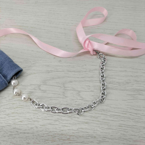 チャオパニック Ciaopanic Me+Me デニムネクタイネックレス レディース ONE SIZE