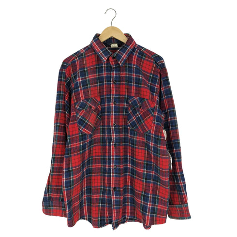 オシュコシュ OSHKOSH 80s 三角タグ チェック柄 フランネルシャツ メンズ LR