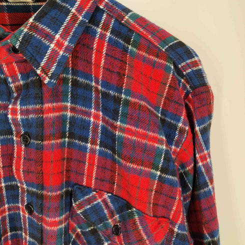 オシュコシュ OSHKOSH 80s 三角タグ チェック柄 フランネルシャツ メンズ LR