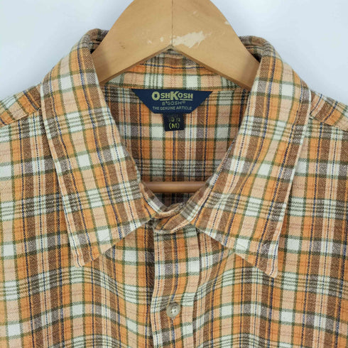 オシュコシュ OSHKOSH 80s 三角タグ チェック柄 フランネルシャツ メンズ import:M