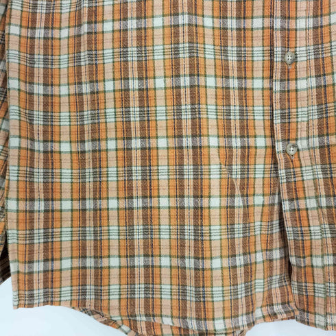オシュコシュ OSHKOSH 80s 三角タグ チェック柄 フランネルシャツ メンズ import:M