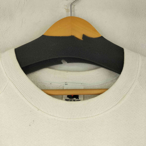 フルーツオブザルーム FRUIT OF THE LOOM 90S USA製 フロントプリントクルーネックスウェット メンズ import:XL