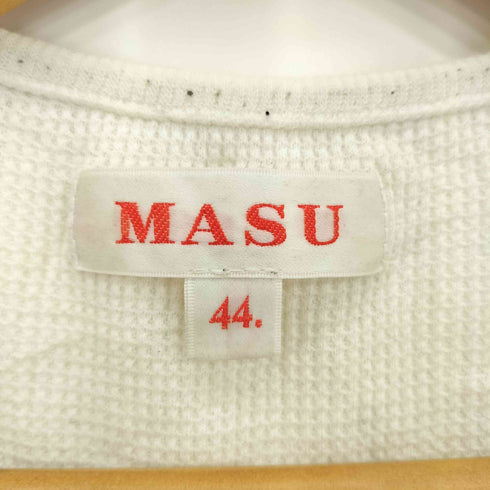 エムエーエスユー MASU ラバーデザインプリント サーマルニット タンクトップ カットソー メンズ 44