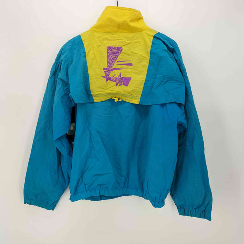 SURF & Co 90s 短丈 ナイロン マルチカラー プルオーバージャケット メンズ import:S