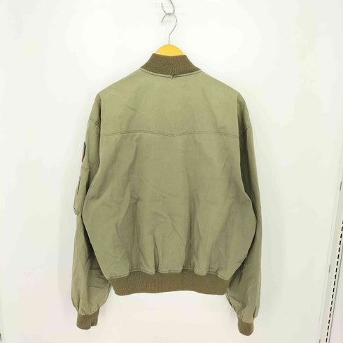 80s Italian Army イタリア軍 ラバー国旗 MA-1 フライトジャケット Military メンズ