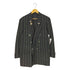 アランドロン ALAIN DELON ピンバッチ ストライプ ウール ダブルテーラードジャケット メンズ import:L