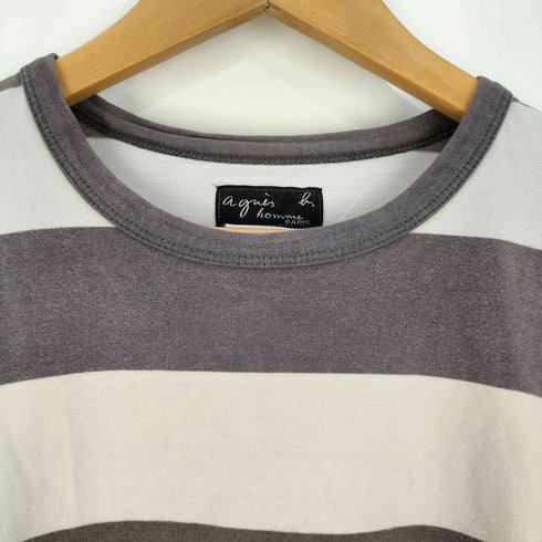 アニエスベーオム Agnes b.homme 90s マルチボーダー クルーネックTシャツ メンズ JPN:0