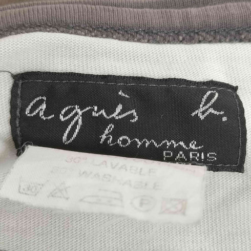 アニエスベーオム Agnes b.homme 90s マルチボーダー クルーネックTシャツ メンズ JPN:0