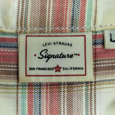 リーバイス Levis 00s チェック柄 レギュラーカラー シャツ メンズ LL