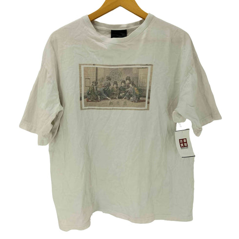 麻中之蓬 TIME IS LIFE フロント プリント Tシャツ メンズ JPN:L