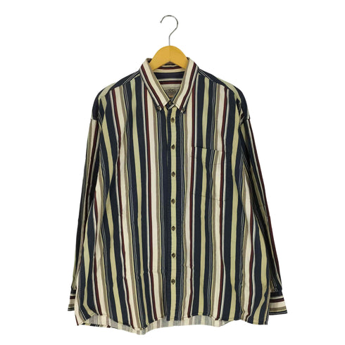 ナチュラルイシュー NATURAL ISSUE 80~90s ドミニカ製 ストライプ ボタンダウンシャツ メンズ 2X
