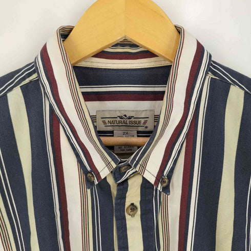 ナチュラルイシュー NATURAL ISSUE 80~90s ドミニカ製 ストライプ ボタンダウンシャツ メンズ 2X
