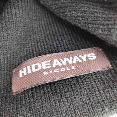 ハイダウェイニコル HIDEAWAYS NICOLE ロゴエンボスビーニー レディース F