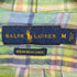 ラルフローレン RALPH LAUREN ポニー刺繍 マドラスチェック ボタンダウン リネン シャツ メンズ import:M
