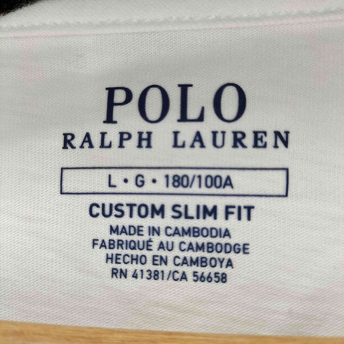 ポロラルフローレン POLO RALPH LAUREN CUSTOM SLIM FIT スモールポニー刺繍VネックS/Sカットソー メンズ JPN:L