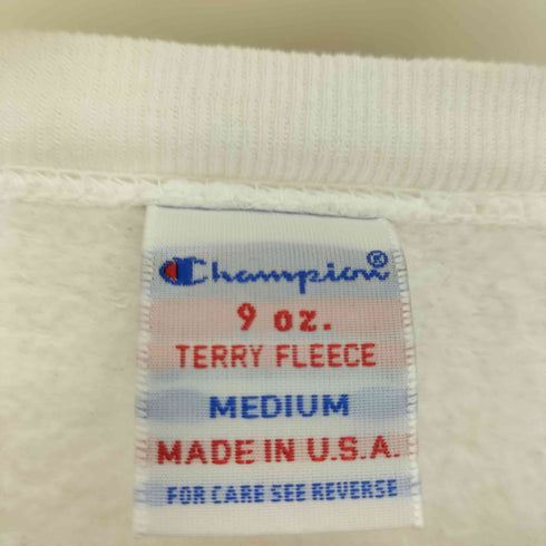 チャンピオン Champion USA製 9oz.Terry Fleece 9オンス テリーフリース Vガゼット クルーネック スウェット レディース import:M