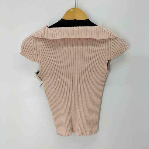 stefania carrera made in italy 半袖 コットンリブニット レディース