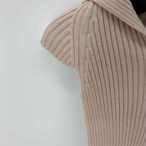 stefania carrera made in italy 半袖 コットンリブニット レディース