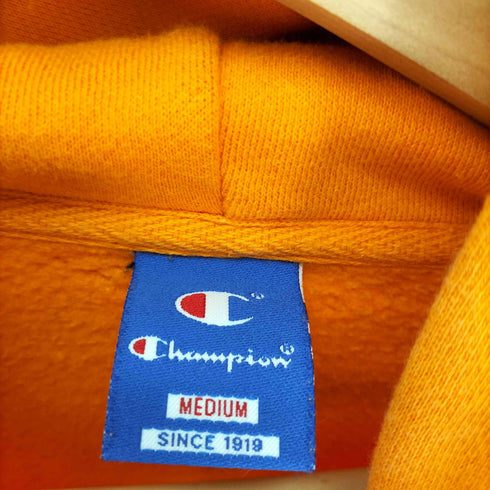 チャンピオン Champion USA製 青刺繍タグ復刻 カレッジ 刺繍 コットン パーカー レディース import:M