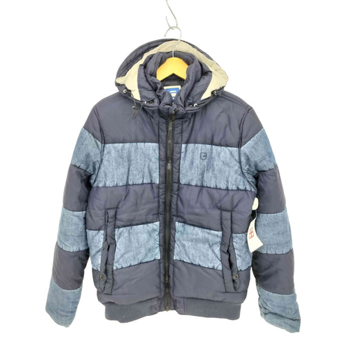 ジースターロー G-STAR RAW ナイロン デニム 切替 中綿 パファー ジャケット メンズ import:L