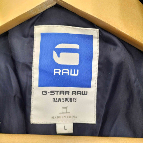 ジースターロー G-STAR RAW ナイロン デニム 切替 中綿 パファー ジャケット メンズ import:L