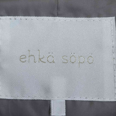 エヘカソポ EHKA SOPO チェック ステンカラーコート レディース FREE