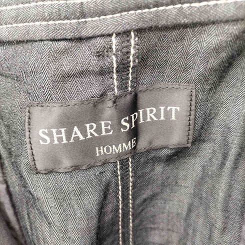 シェアースピリット SHARE SPIRIT HOMME リネンキュプラ ドッキング 変形 パンツ Y2K メンズ 46