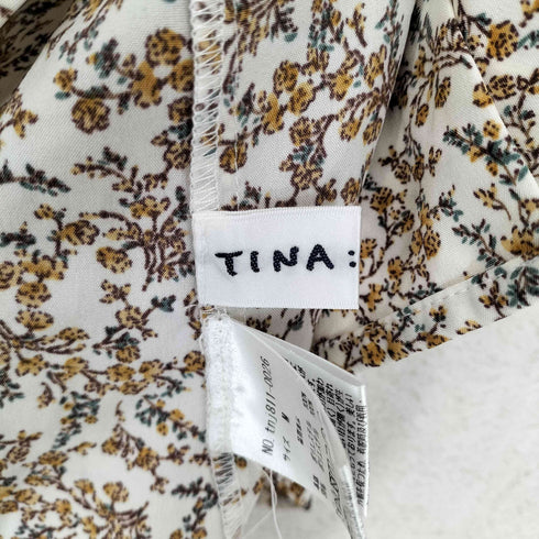 ティーナジョジュン TINA:JOJUN 花柄開襟シャツ レディース M