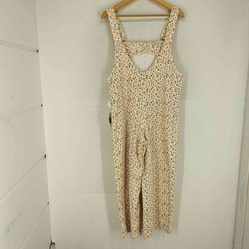 ザラ ZARA 花柄オーバーオール レディース M