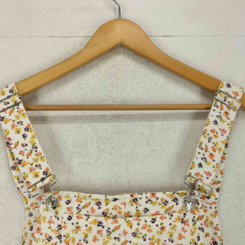 ザラ ZARA 花柄オーバーオール レディース M