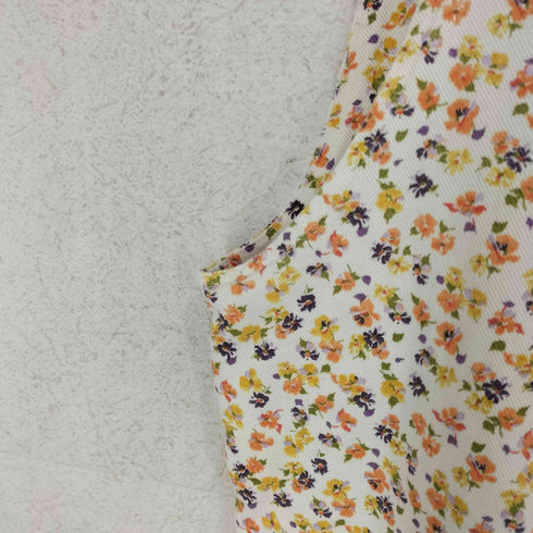 ザラ ZARA 花柄オーバーオール レディース M