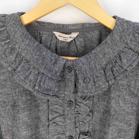 サマンサモスモス samansa Mos2 24AW 起毛フリルカラーブラウス レディース FREE
