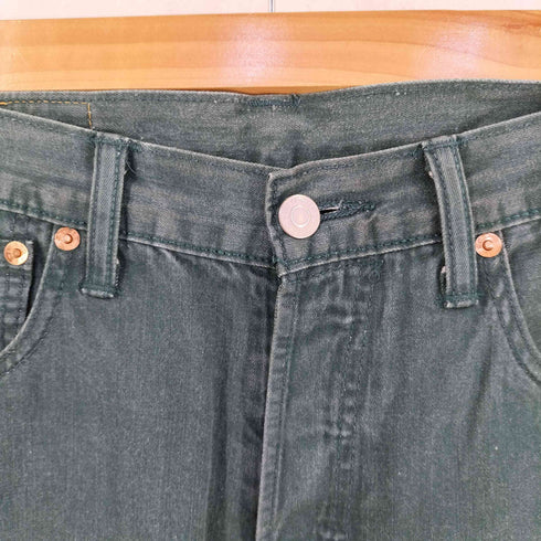 リーバイス Levis 501 ボタンフライ グリーン デニム パンツ レディース W30 L32
