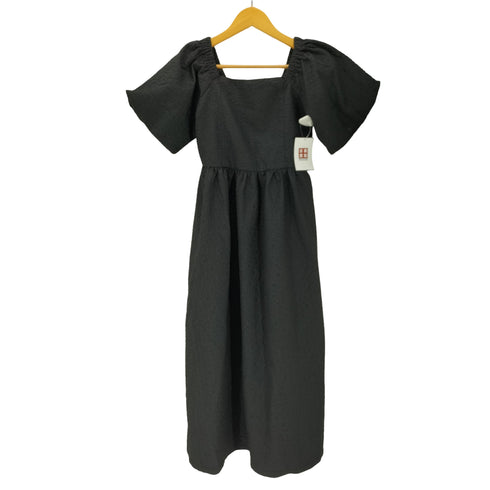 アビトーキョー ABITOKYO フラワー エンボス加工 パフスリーブ ワンピース レディース JPN:M