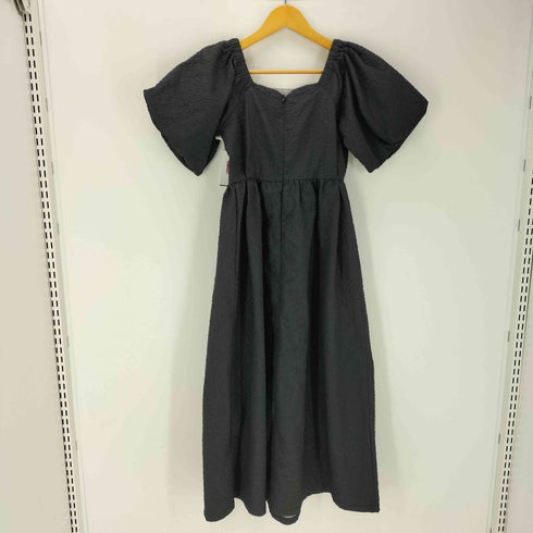 アビトーキョー ABITOKYO フラワー エンボス加工 パフスリーブ ワンピース レディース JPN:M