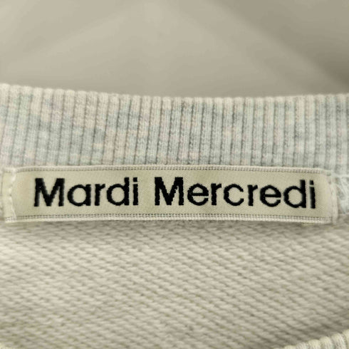 マルディメクルディ Mardi Mercredi SWEATSHIRT FLOWERMARDI プリント スウェット レディース