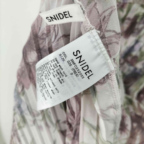 スナイデル snidel 25SS プリーツプリントワンピ レディース JPN:0