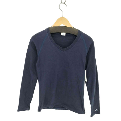 チャンピオン Champion Vネック ラグラン ロングスリーブTシャツ レディース import:L