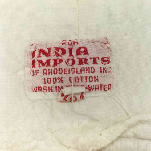 INDIA IMPORTS 刺繍シャツ メンズ 38