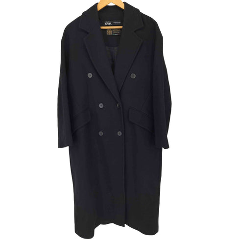 ザラ ZARA MANTECO ダブルブレストロングコート レディース import:M